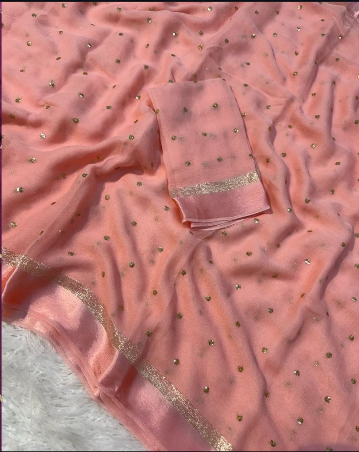 Uttara - Pure Viscose Georgette Saree