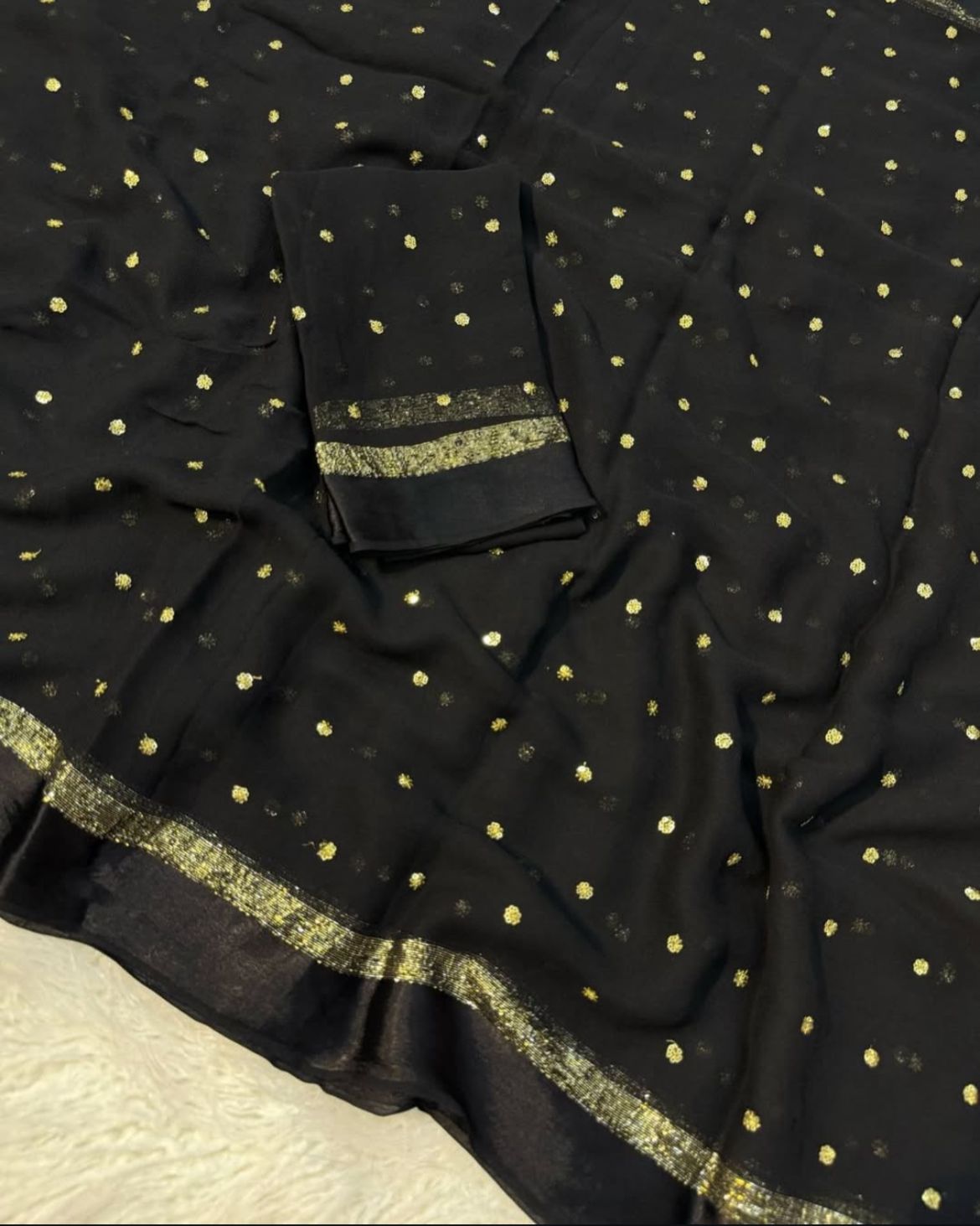 Uttara - Pure Viscose Georgette Saree