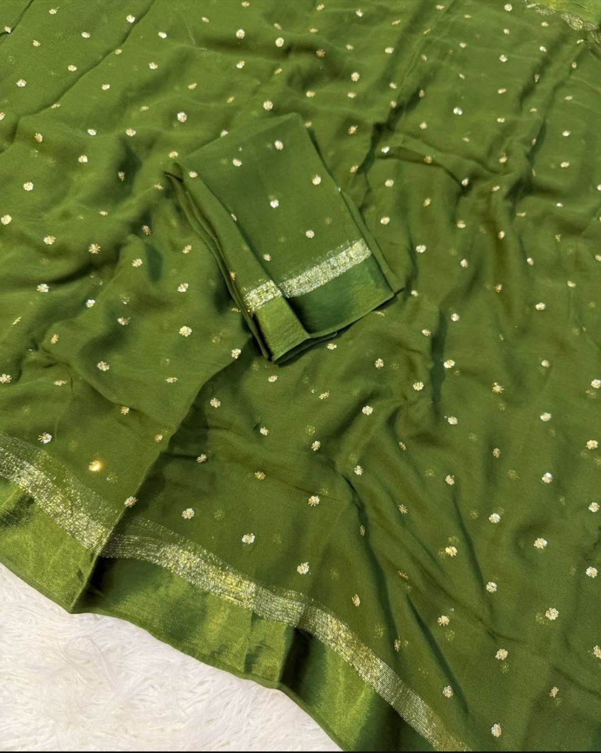 Uttara - Pure Viscose Georgette Saree