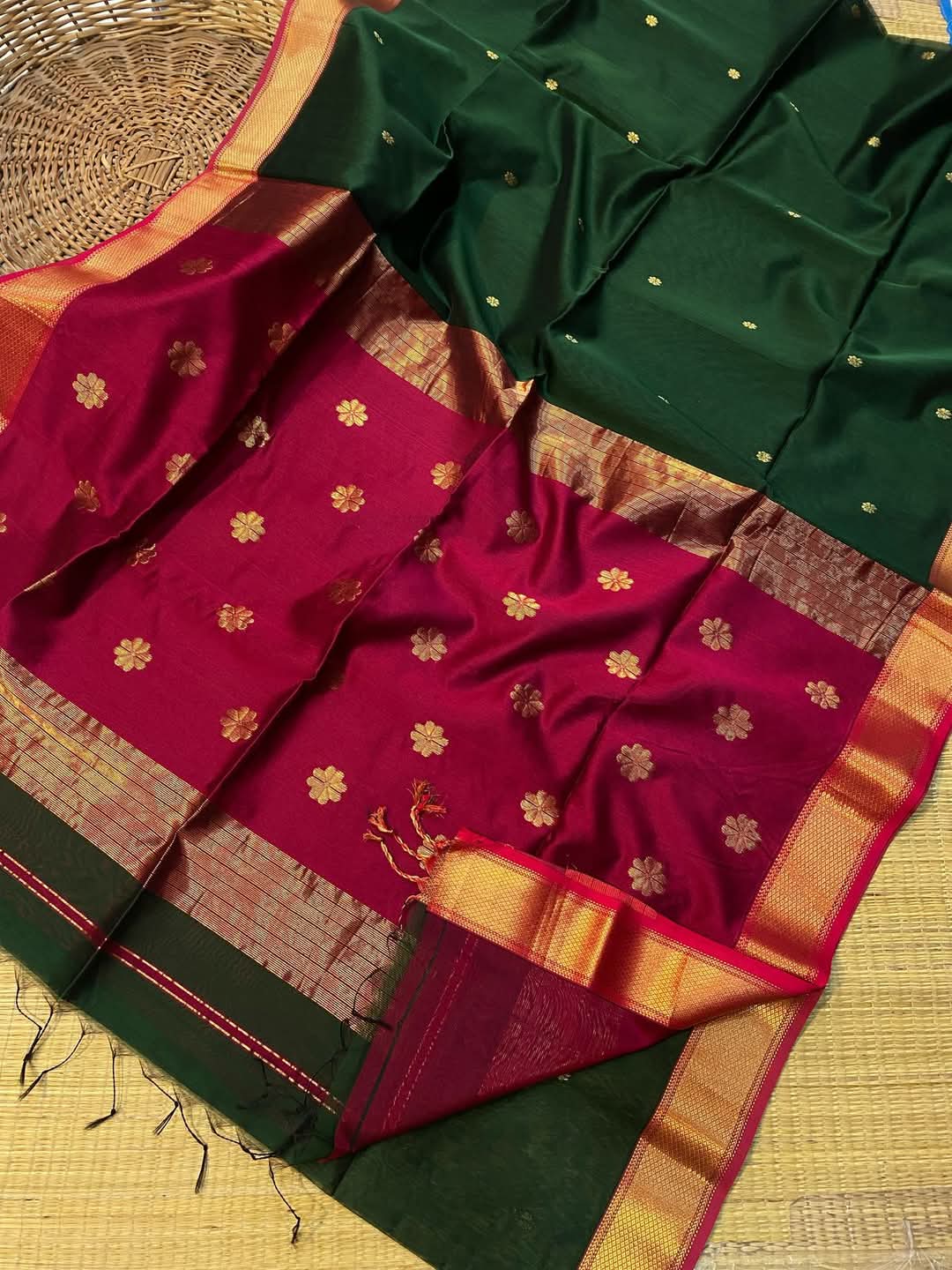 Mayuri - Maheshwari Cotton Saree