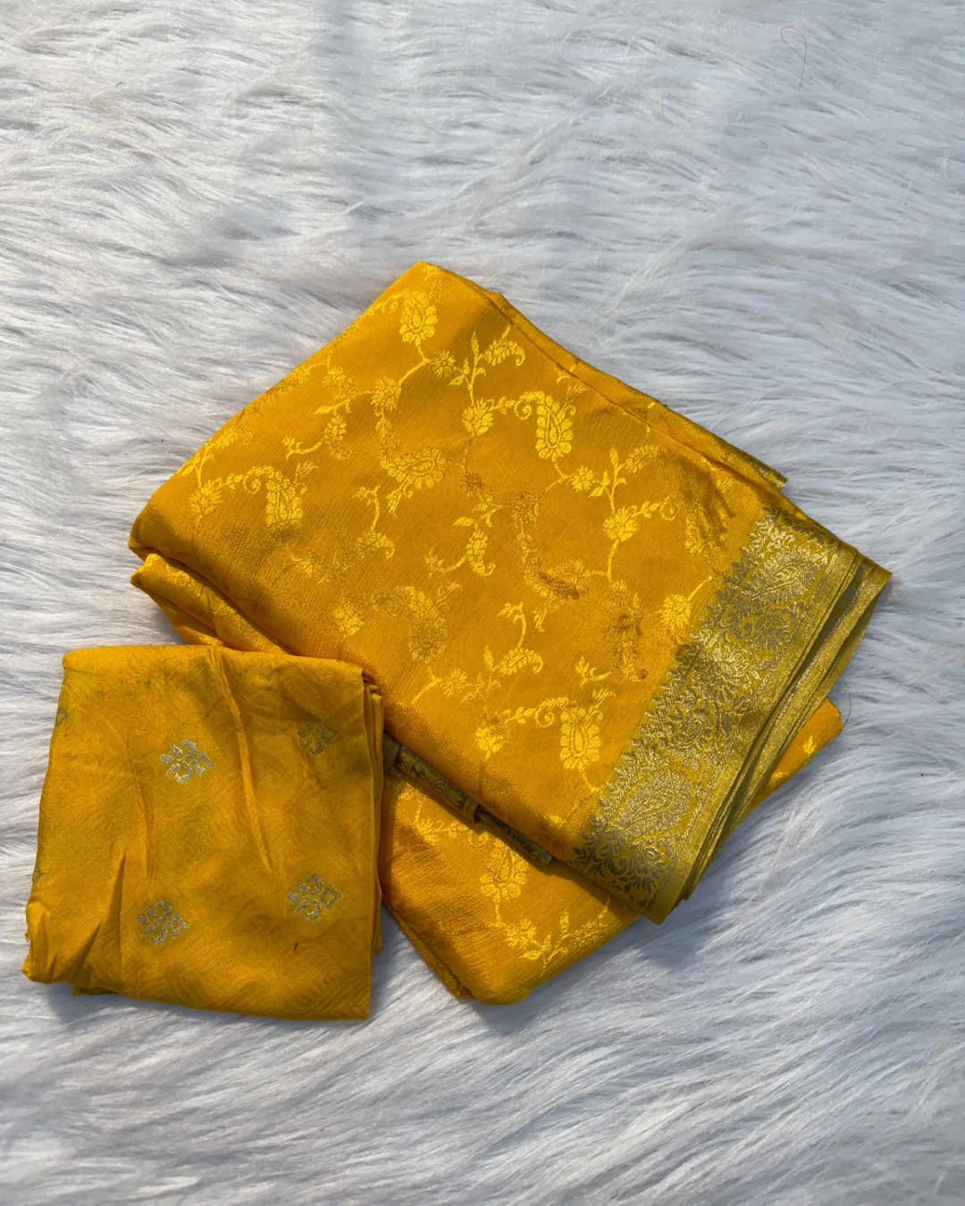 Chandrika - Chinnon Embossed Saree