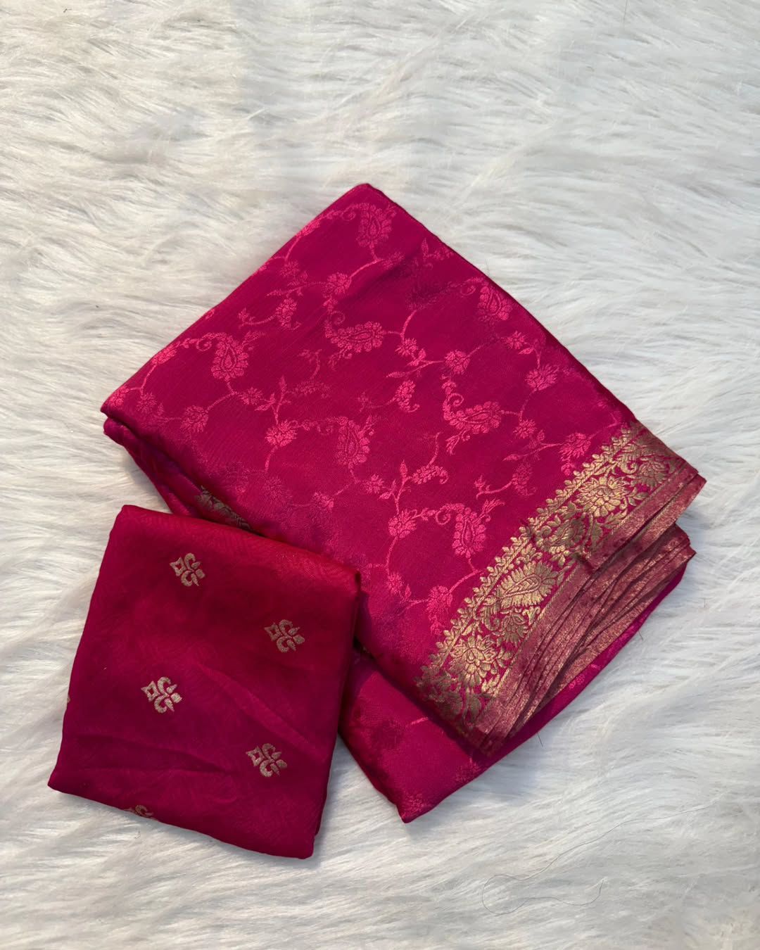 Chandrika - Chinnon Embossed Saree