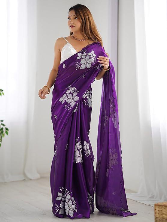 Taruni - Premium Satin Organza Saree