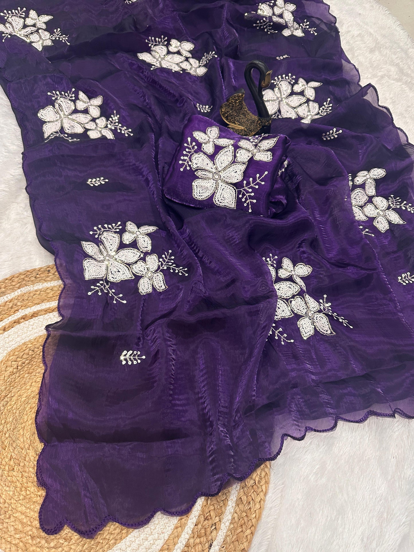 Taruni - Premium Satin Organza Saree