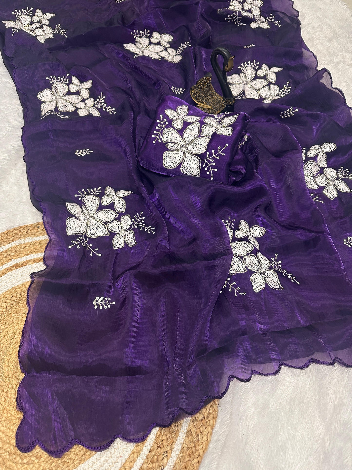 Taruni - Premium Satin Organza Saree