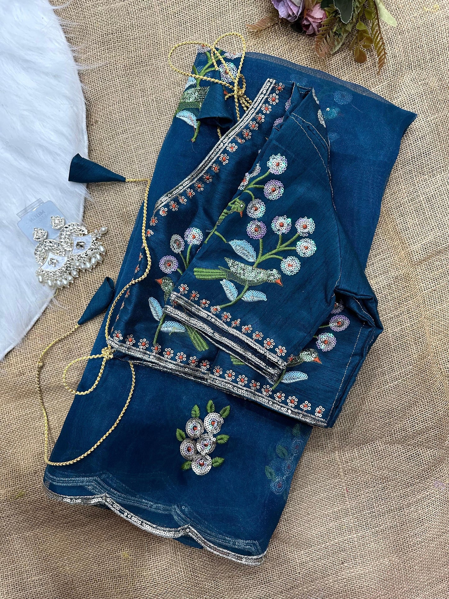 Shaaravi - Organza Embroidary Saree