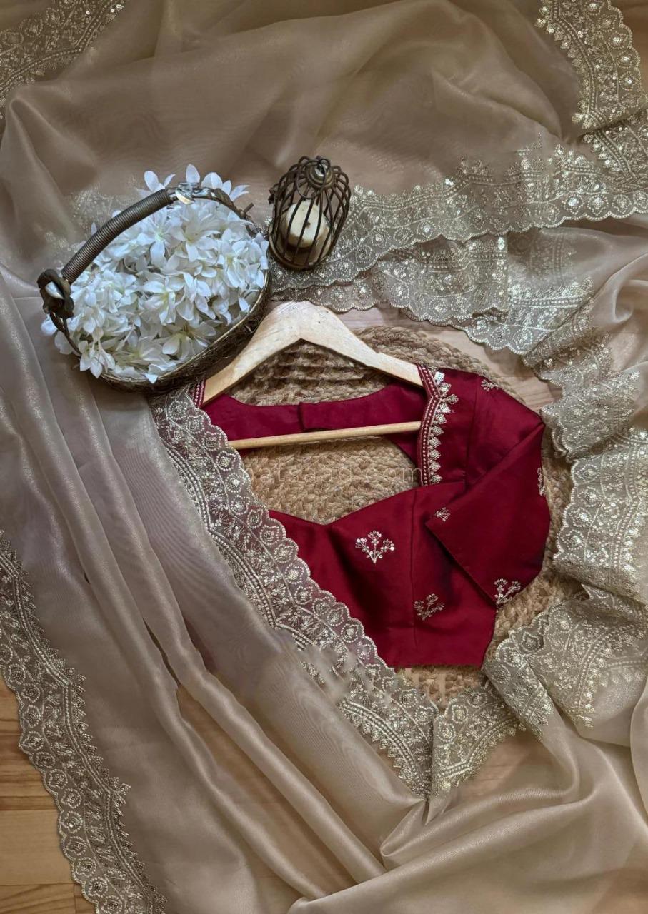 Aarvi – Organza Saree