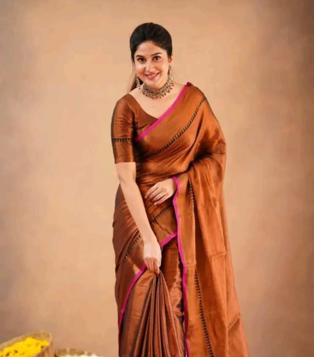 Mul Tissue Saree