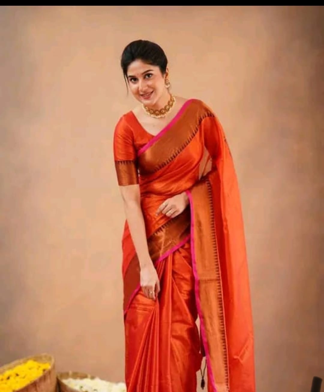 Mul Tissue Saree