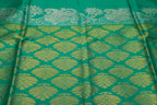 Gold with Green Border Pure Soft Silk Saree