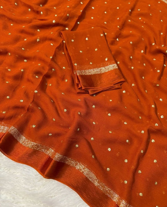 Uttara - Pure Viscose Georgette Saree