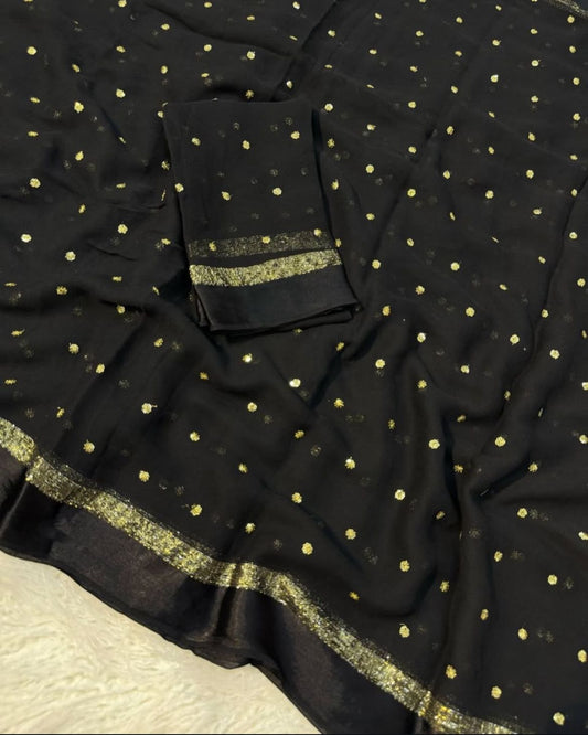 Uttara - Pure Viscose Georgette Saree