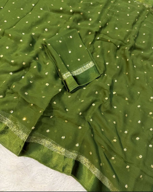 Uttara - Pure Viscose Georgette Saree