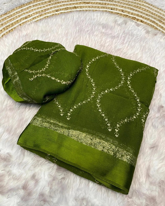 Sarayu - Pure Viscose Georgette Saree