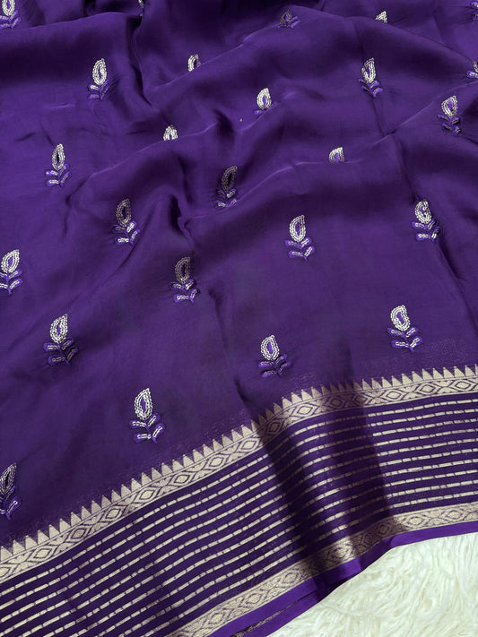 Sambhrama - Viscose Crepe Saree