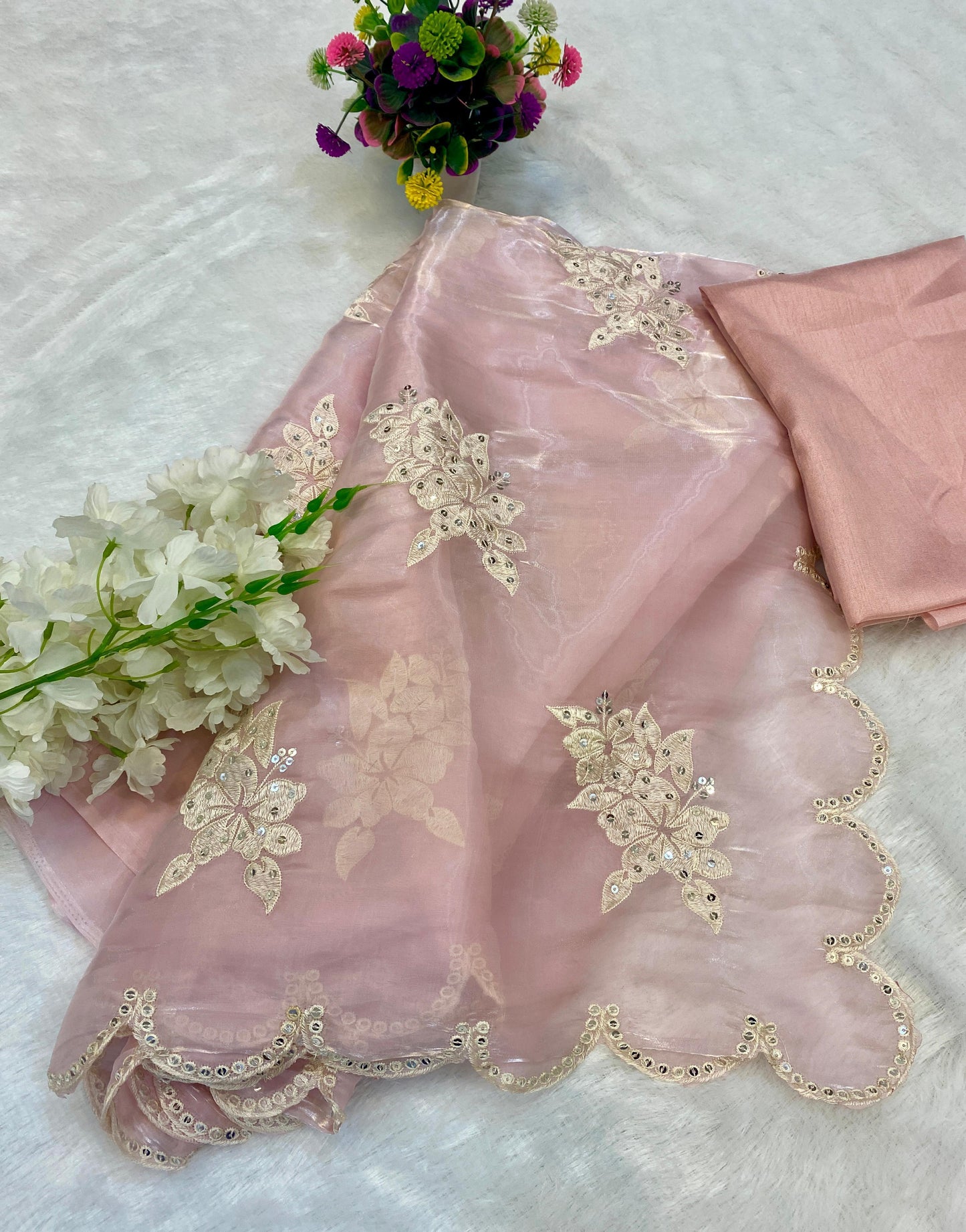 Chandramukhi - Soft Satin Organza with sequence