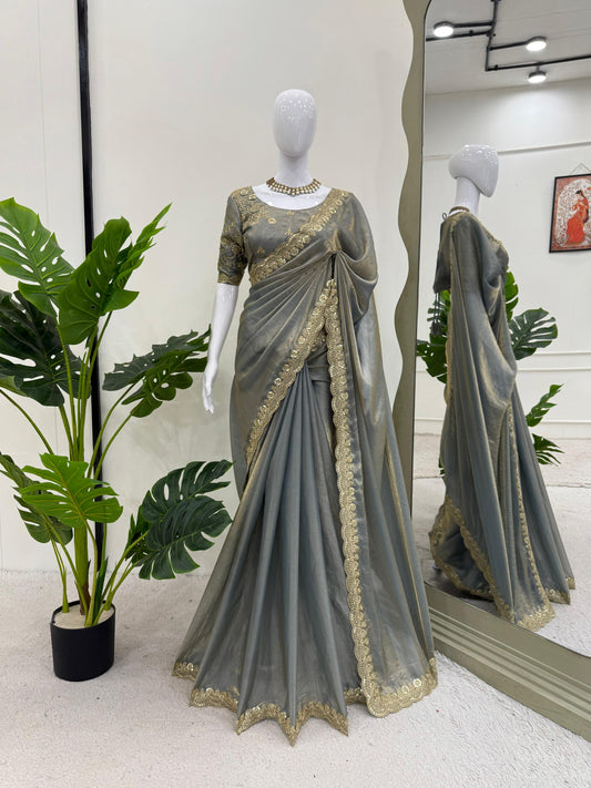 Akrithi - Fendy Silk Saree