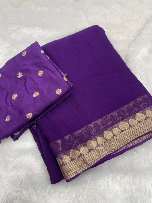 Kaveri - Pure Viscose Georgette Saree