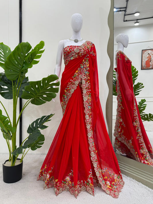 Vaidehi - Designer Georgette Saree