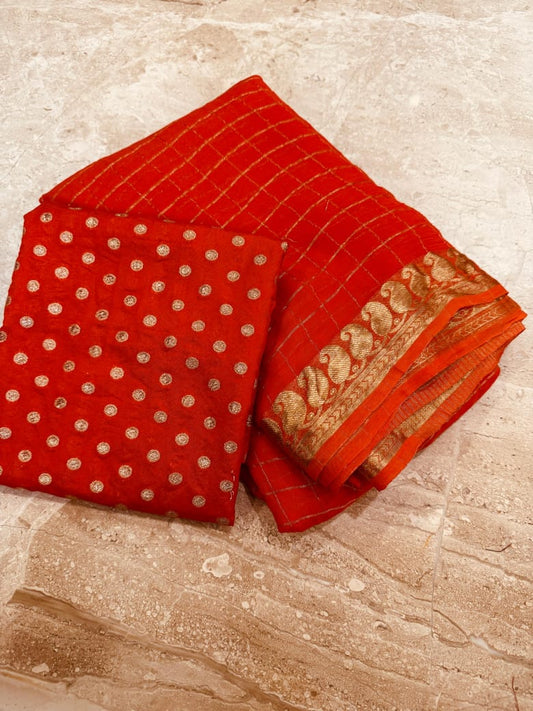 Meenakshi - Viscose Georgette Saree