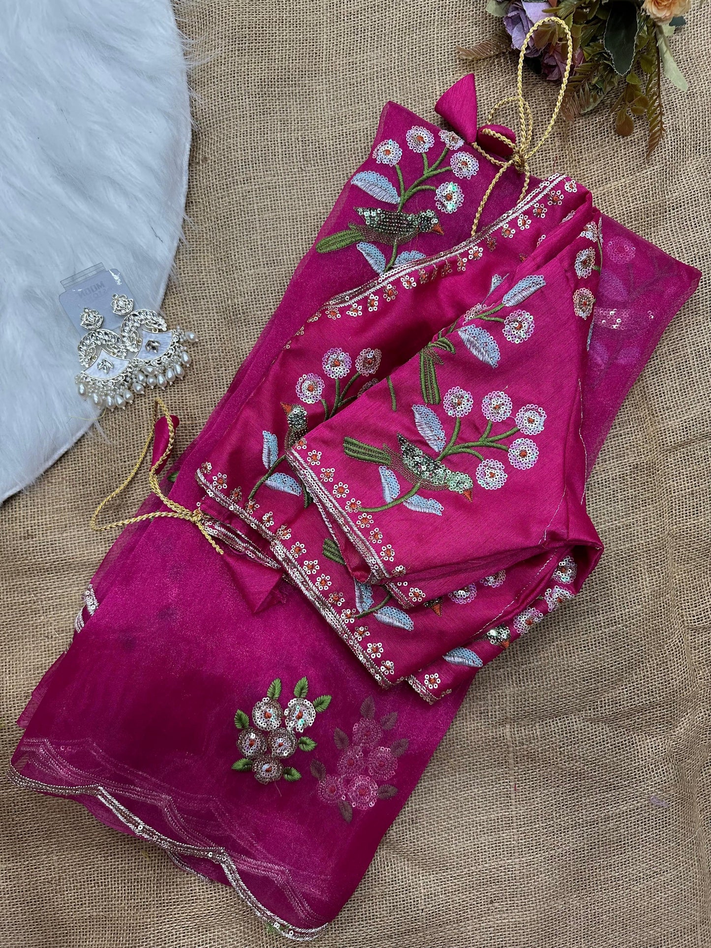 Shaaravi - Organza Embroidary Saree