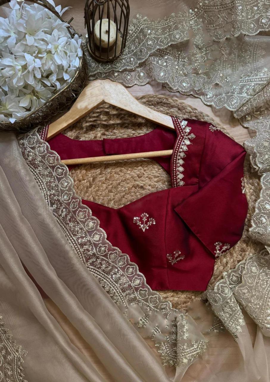 Aarvi – Organza Saree