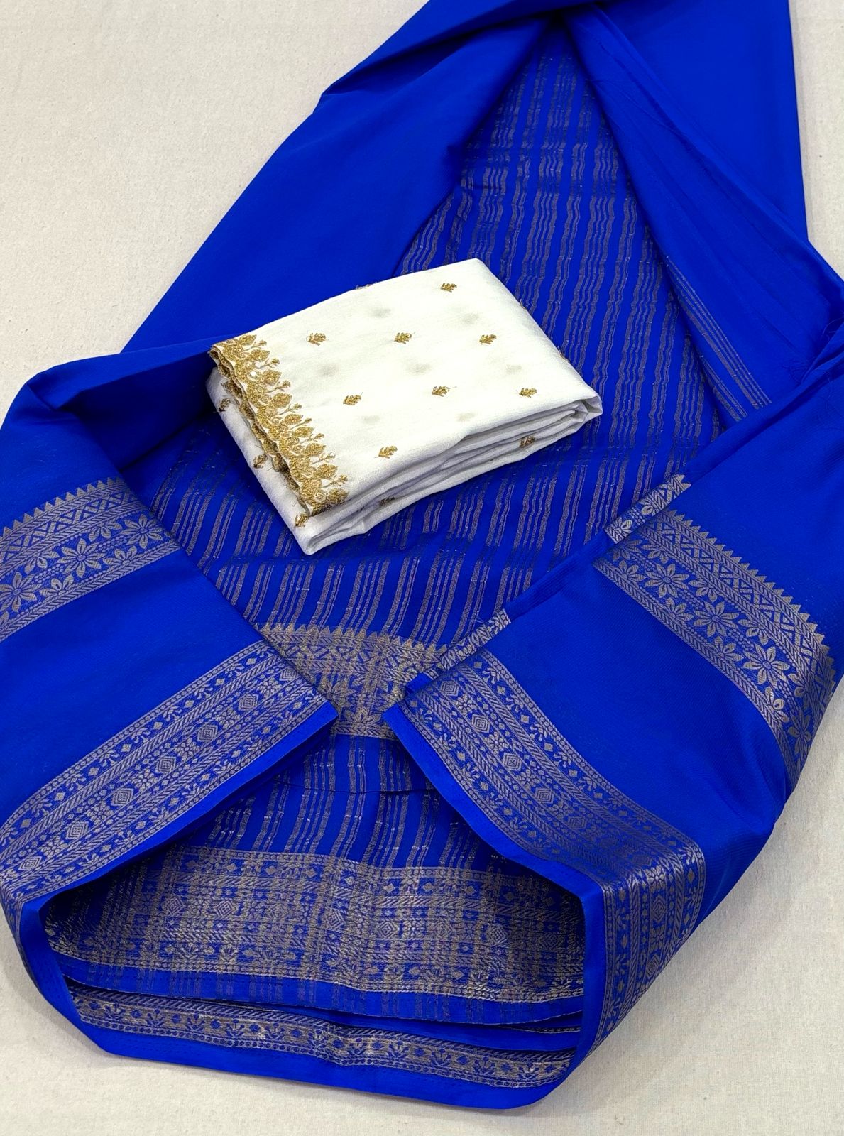 Indumati – Semi Mysore Crepe Saree