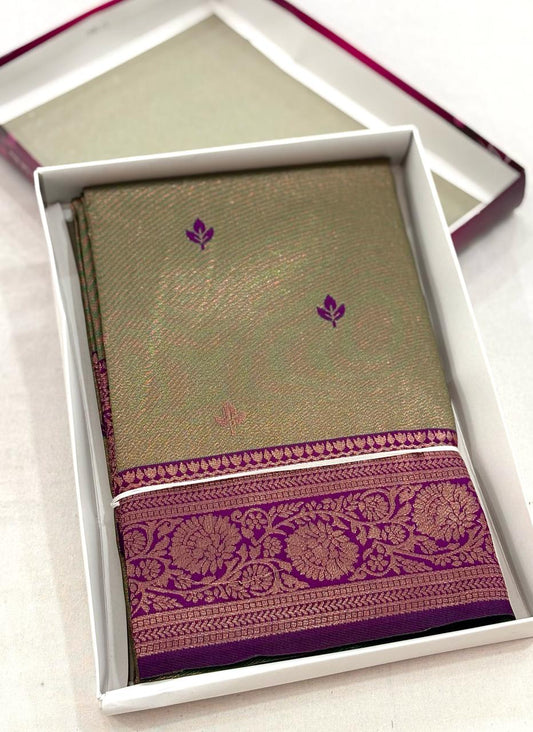 Iravathi - kanchi Tissue Silk Saree