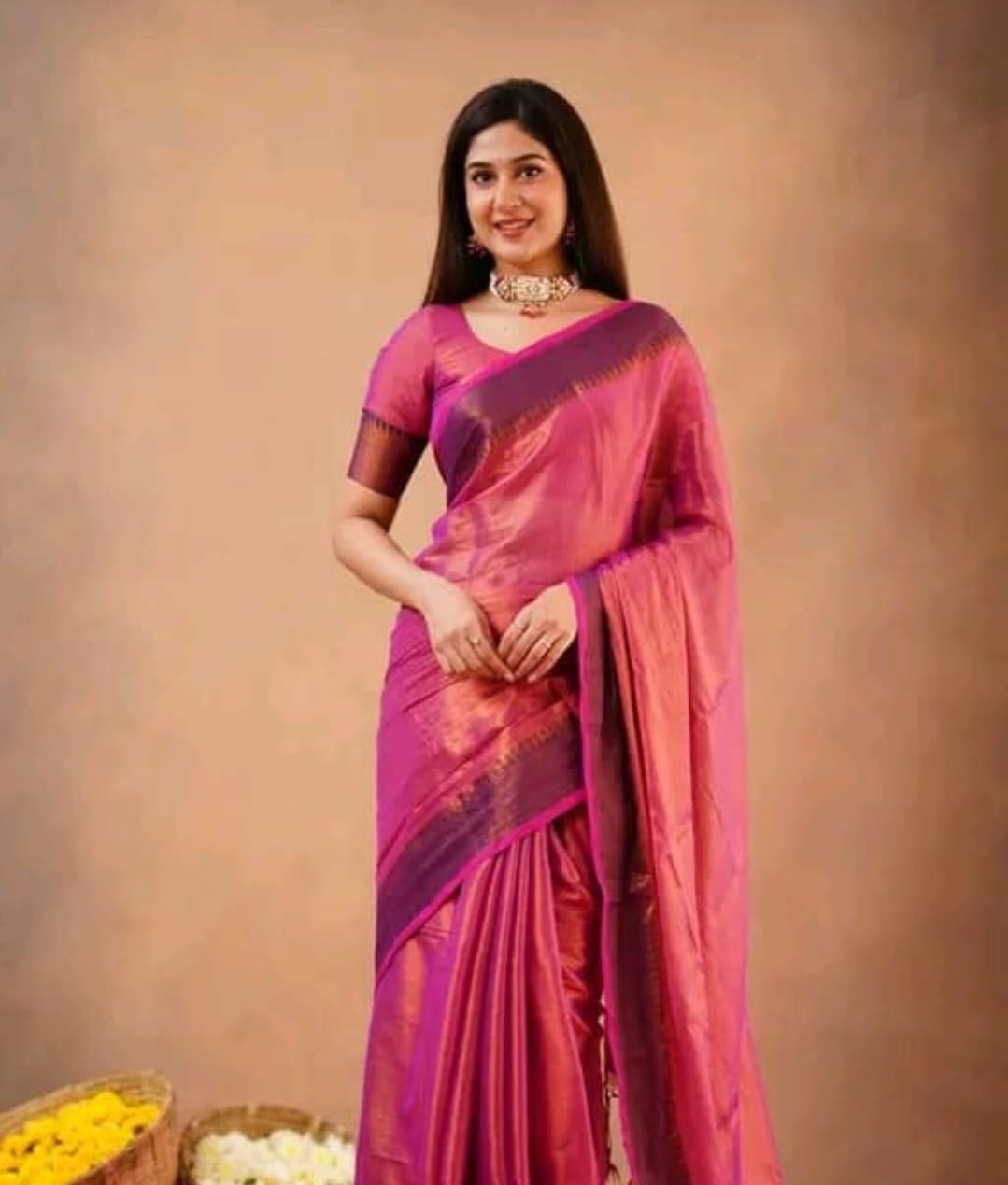 Mul Tissue Saree