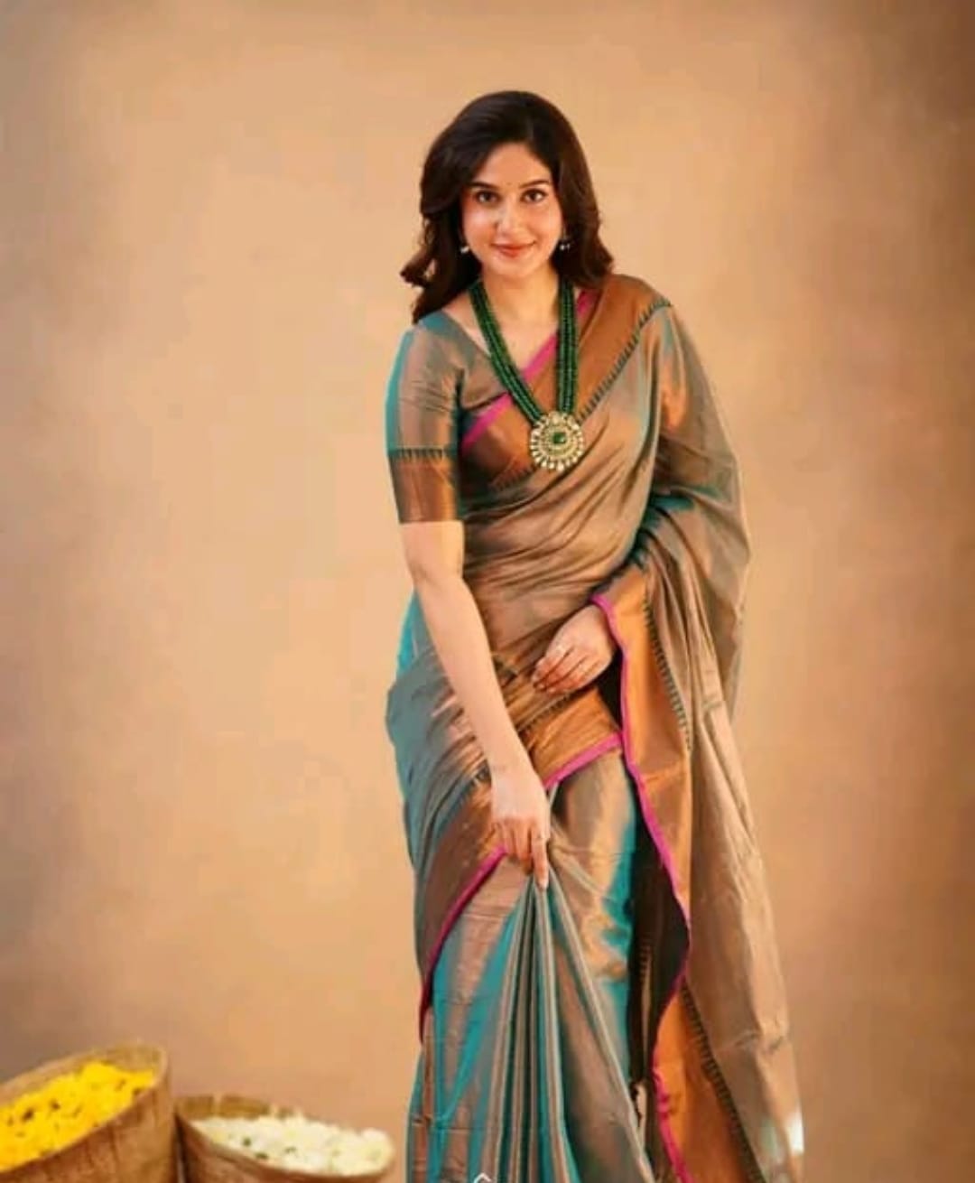 Mul Tissue Saree